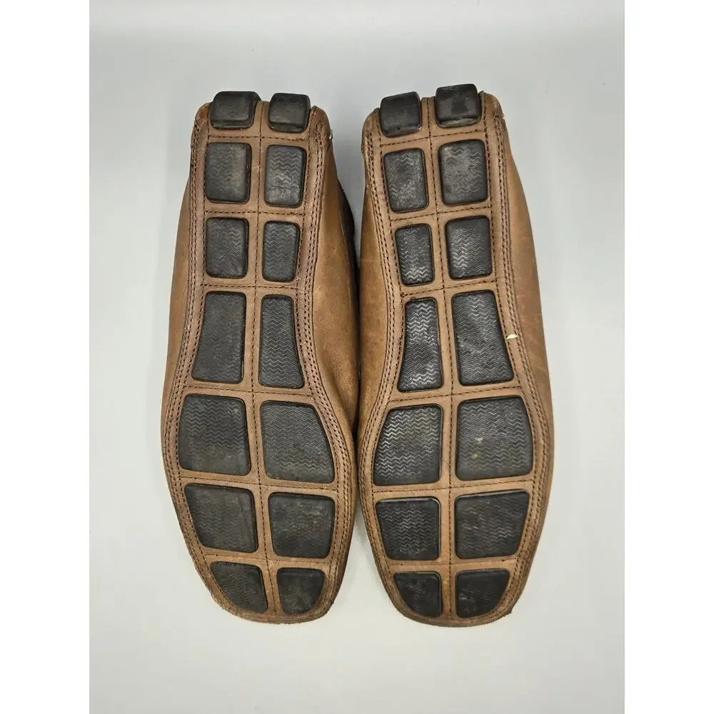 Banana Republic Brown Leather Driving Moccasins Loafers Men's Size 10